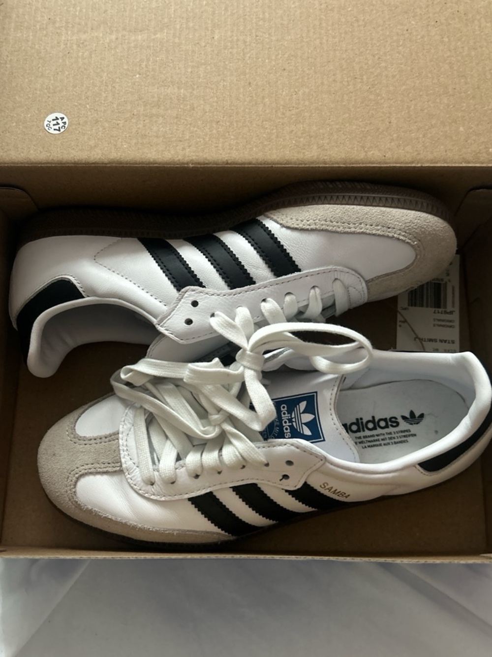adidas Men’s White and Black Classic Sneakers